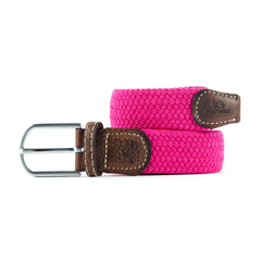 Fushia Pink Woven Elastic Billy Belt