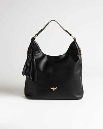 Honey Suckle Hobo Bag Black