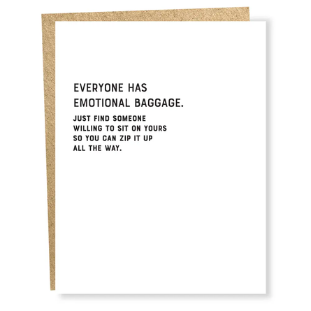 Emotional Baggage Greeting Card