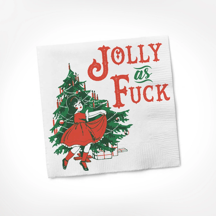 Jolly as F*ck Cocktail Napkin