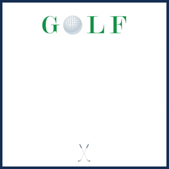Golf 8.5" x 8.5" 200 page Slab Notepad