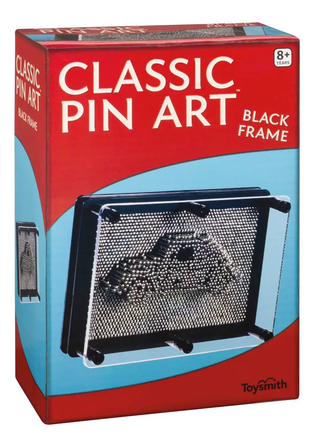 Classic Pin Art Fidget Sensory Office Desktop (Black), 5X7