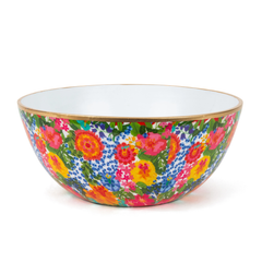 Small Blooming Garden Enameled Bowl