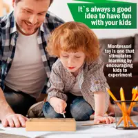 Montessori Toy for Kids - Wooden Screw Driver Board