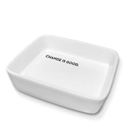 Change is Good Ceramic Trinket Tray