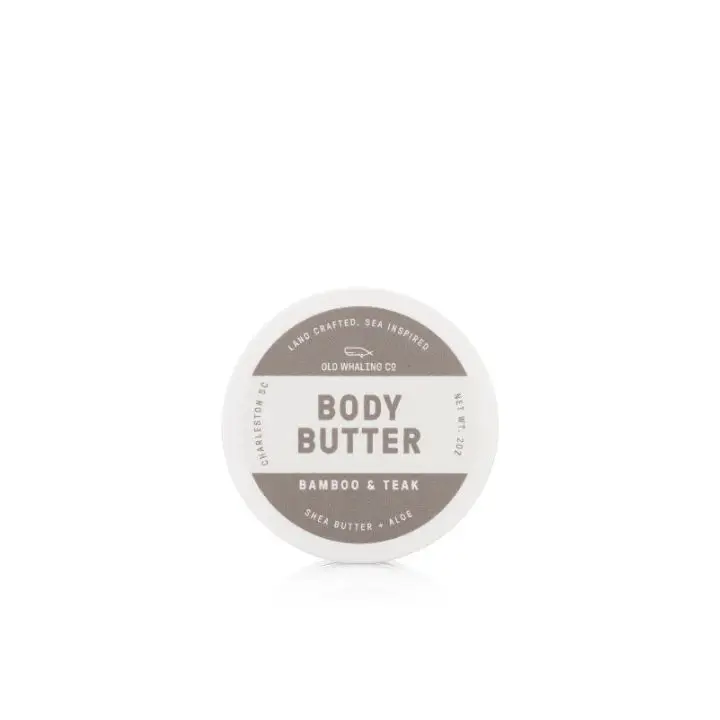 Old Whaling Body Butter Bamboo Teak 2oz Travel