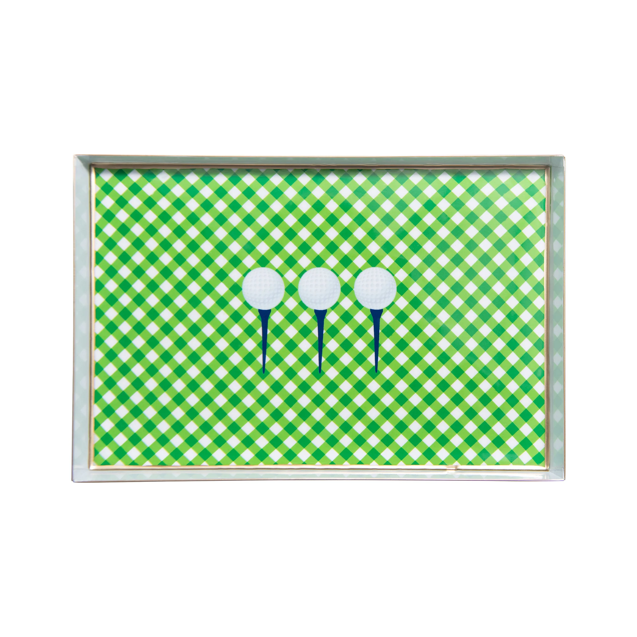Tee Time Enameled Oliver Tray