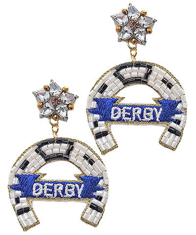 Derby Horseshoe Earrings
