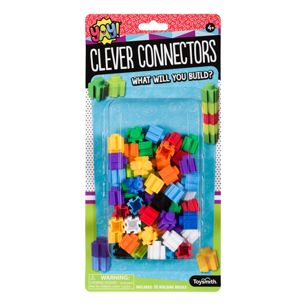 Yay! Clever Connecters Building Blocks, Includes 50 Bricks