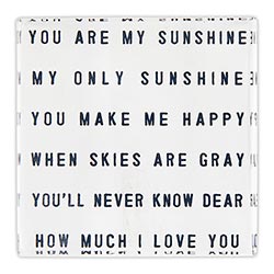 You Are My Sunshine 2x2 Lucite Block